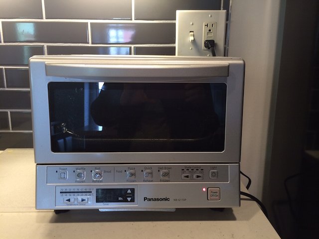 The Toaster Oven we bought online and had delivered to our hotel