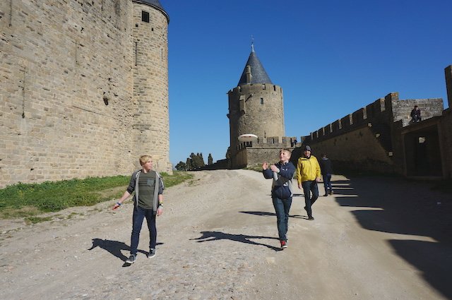 A little frisbee in Carcassonne, France