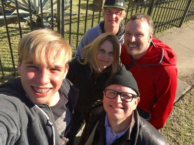 A goodby selfie with our most awesome tour guide, Doug, Houston, Texas